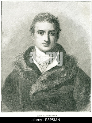 Lord castlereagh Robert Stewart 2a Marchese Londonderry 18 giugno 1769 Dublin 12 agosto 1822 Loring Hall Kent Foto Stock