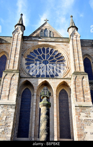 La Cattedrale di Durham architettura chiesa religeon nord dell Inghilterra Regno Unito Foto Stock