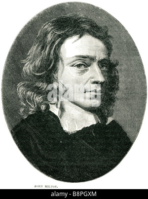 John Milton II (9 dicembre 1608 - 8 novembre 1674) fu un poeta inglese, autore, polemista e funzionario per il Commonwealt Foto Stock