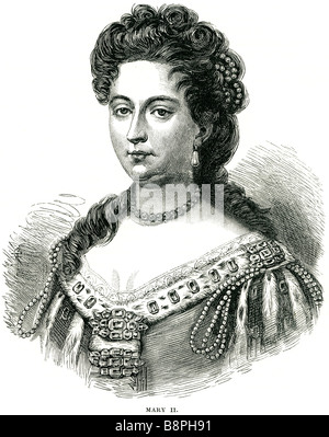 Maria II (30 Aprile 1662 - 28 dicembre 1694) aveva regnato come Regina dell'Inghilterra, in Scozia e in Irlanda dal 1689 fino alla sua morte. Maria, Foto Stock