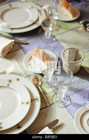 Set da tavola Foto Stock