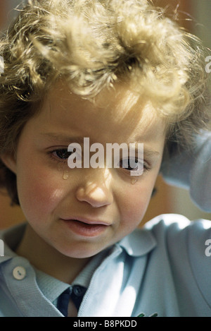 Bambina piangendo, ritratto Foto Stock