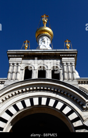 Chiesa Russa Ortodossa, Ginevra, Svizzera Foto Stock