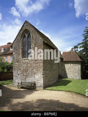 Il vecchio maniero Soar una vista esterna dei resti del tredicesimo secolo Manor House costruito di Kentish ragstone Foto Stock