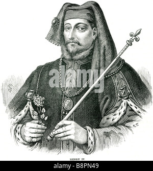 Enrico IV (3 aprile 1366 - 20 Marzo 1413) era il Re di Inghilterra e signore di Irlanda (1399-1413). Come altri re dell'Inghilterra, egli als Foto Stock