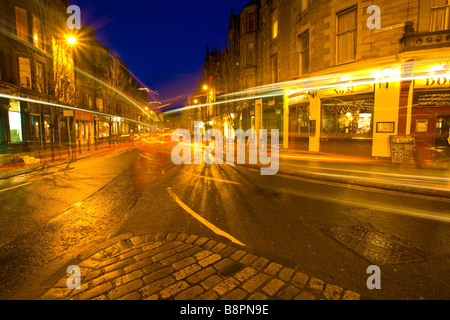 Scozia Edinburgh Edinburgh City Forrest Road una popolare area dello studente nella città Foto Stock