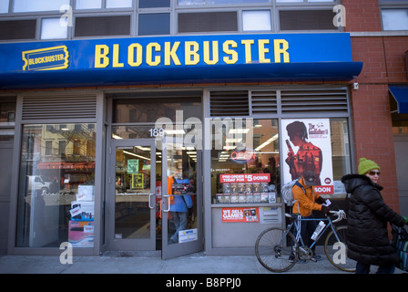 Un Blockbuster video store in New York quartiere di Chelsea Foto Stock