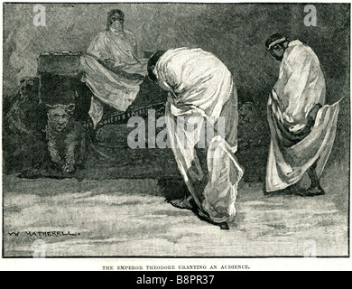 Tewodros II Teodoro II 1818 13 aprile 1868 l'imperatore di Etiopia 1855 morte Foto Stock