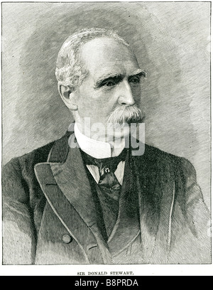 Sir Donald Martin Stewart 1824 1900 British maresciallo di campo esercito Bengala Mohmands Aka Adam Khel Khel Afridis Foto Stock