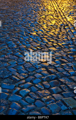 Repubblica Ceca Praga Città Minore Mala Strana strade di ciottoli Foto Stock