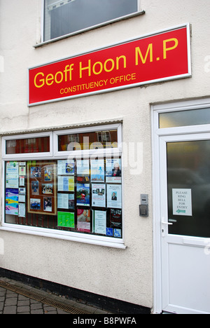 Geoff HOON MP Circoscrizione Ufficio.(Kirkby in Ashfield)Nottinghamshire. Foto Stock