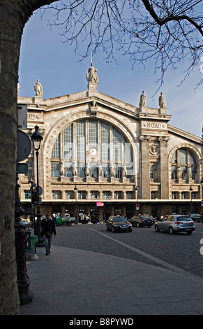 Stazione ferroviaria Gare du Nord, Parigi Foto Stock