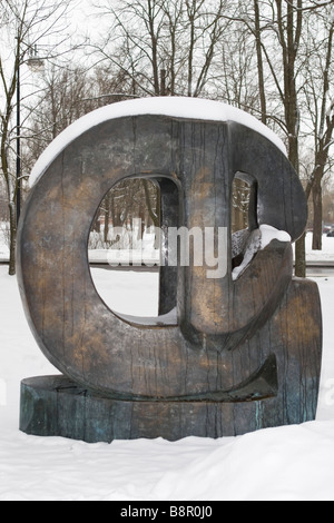 Monumento dolore formula( composizione del dolore) a Pushkin luogo di tutte le città gli ebrei esecuzione 17 settembre 1941. Foto Stock