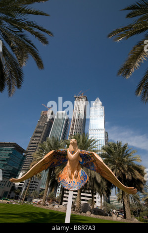 Il centro della citta' di Dubai, UAE Foto Stock
