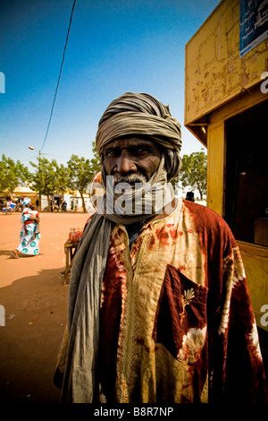 Touareg uomo Mopti Mali Africa occidentale Foto Stock