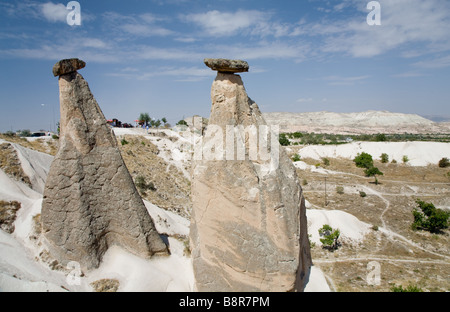 Camini di Fata, Cappadocia, Turchia Foto Stock