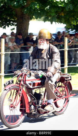 Moto d'epoca a Beaulieau Bike Show Foto Stock