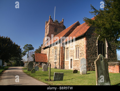 Santa Maria Vergine Chiesa Fryerning Foto Stock