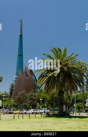 Perth Western Australia CBD City Centre e Torre Campanaria per Bow Bells Foto Stock