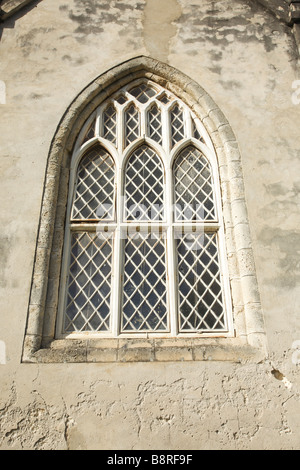 Finestra in corrispondenza della Chiesa di San Pietro, sulla costa ovest di Barbados, 'West Indies' Foto Stock