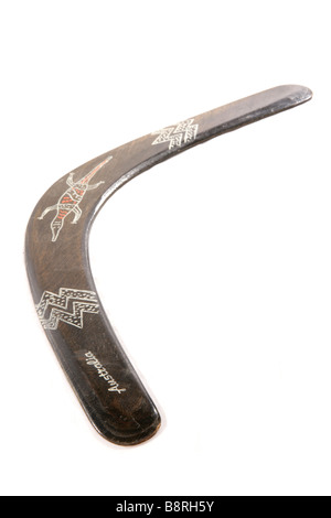 Boomerang australiani intaglio Foto Stock