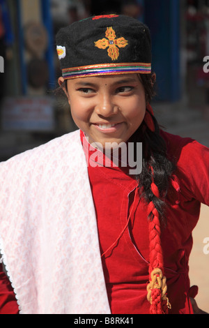 Il Nepal valle di Kathmandu Bodhnath tamang nuovo anno celebrazione Foto Stock