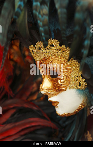 Carnevale veneziano maschera, Venezia, Italia Foto Stock