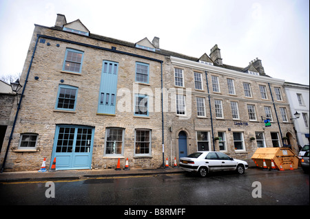 Lavori di costruzione in Long Street, Tetbury Gloucestershire dove S.A.R. il Principe CHARLE S nuovo ducato negozio aprirà Feb 2008 Foto Stock