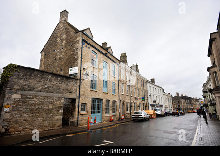 Lavori di costruzione in Long Street, Tetbury Gloucestershire dove S.A.R. il Principe CHARLE S nuovo ducato negozio aprirà Feb 2008 Foto Stock