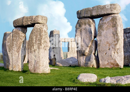 Le formazioni rocciose a Stonehedge Heritage Site, Regno Unito Inghilterra Foto Stock