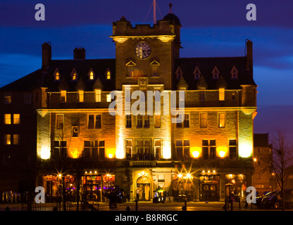 Scozia Edimburgo Leith un elegante hotel formalmente un marinaio la missione al posto della torre in Leith Foto Stock