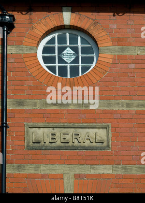 Dettaglio del liberale edificio Club in Pickering North Yorkshire Regno Unito Foto Stock