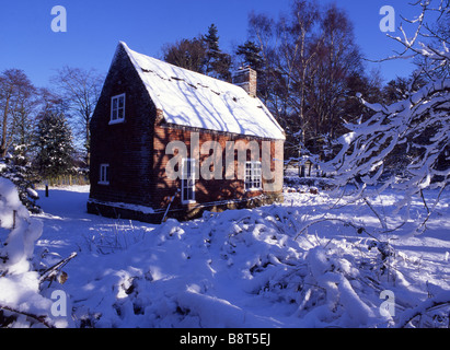 Toad Foro Cottage, ex marshman's cottage, ora un museo a come Hill, Norfolk Broads. Foto Stock