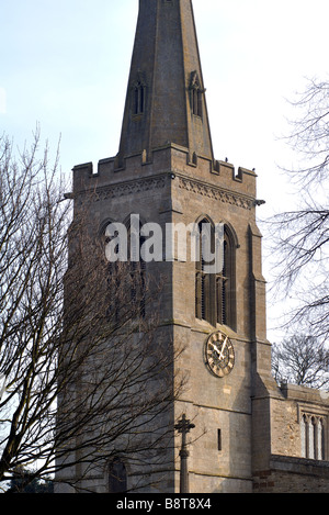 Santa Maria Maddalena la Chiesa, Geddington, Northamptonshire, England, Regno Unito Foto Stock