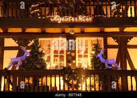 Tempo di Natale a Strasburgo Francia Foto Stock