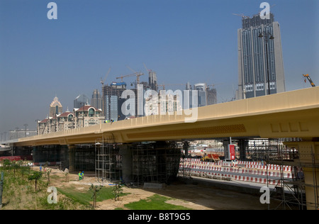 Dubai in costruzione, Emirati arabi uniti Foto Stock