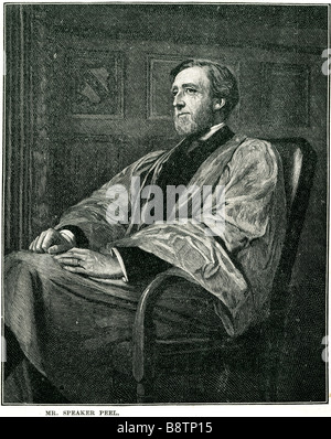 Signor Presidente Arthur Wellesley Peel 1829 1912 politico britannico British House of Commons Foto Stock