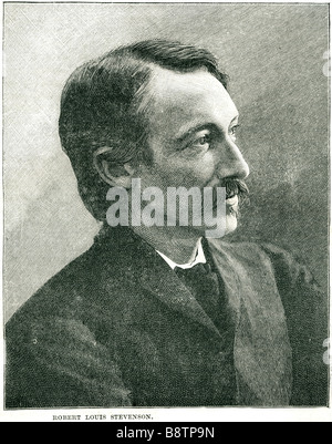 Robert Louis Stevenson Balfour 1850 1894 romanziere scozzese poeta saggista scrittore di viaggi Foto Stock