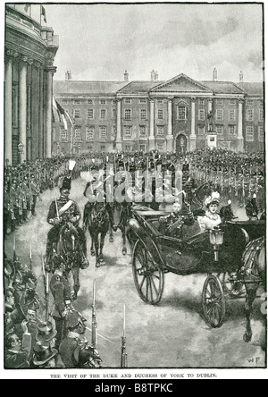 La visita di il duca e la duchessa di York a Dublino George VI (Albert Frederick Arthur George; 14 Dicembre 1895 - 6 febbraio 195 Foto Stock