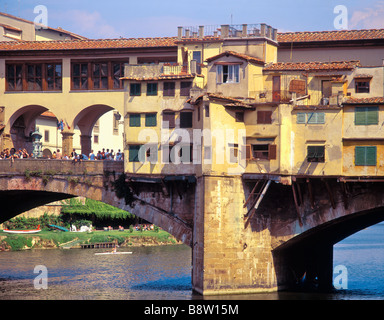 Italia Toscana Firenze PONTE VECCHIO Foto Stock