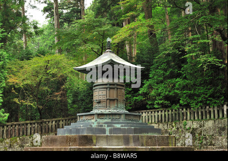 Tokugawa Ieyasu Tomba di Tosho-gu, Nikko, Prefettura di Tochigi, Giappone Foto Stock