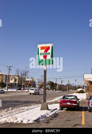 ARLINGTON VIRGINIA USA 7 undici segno Foto Stock