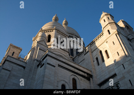 Il Sacre Coeur di Parigi quartiere di Montmartre, Parigi Francia Venerdì 20 Luglio 2007 Foto Stock