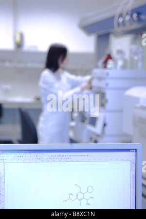 La spettrometria di massa laboratorio, Istituto di Ricerche Farmacologiche Mario Negri di Milano, Italia Foto Stock