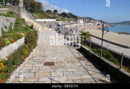 Lungomare di Lyme Regis, Dorset Foto Stock