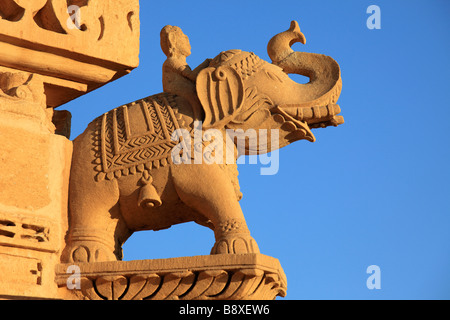 India Rajasthan deserto di Thar Amar Sagar Jain Temple Foto Stock