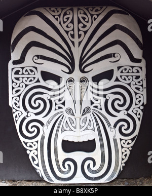 Maori maschera del viso Foto Stock