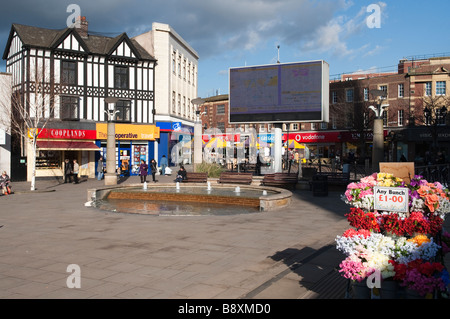 " Tutti i Santi " Square a Rotherham, "South Yorkshire' :Gran Bretagna" Foto Stock