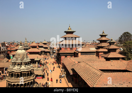 Il Nepal valle di Kathmandu Patan Durbar Square Royal Palace Foto Stock