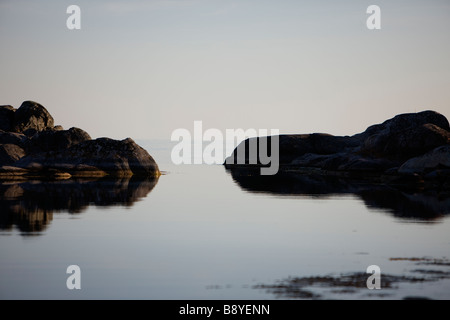 Due isole arcipelago di Stoccolma in Svezia. Foto Stock